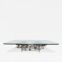 Daniel Gluck Daniel Gluck Sculptural Coffee Table in Bronze 1970s - 3980688