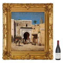 Daniel J Strain Large 19th century American Orientalist painting by Strain - 4198751