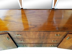 Daniel Jones Inc Piet Hein Attribution Daniel Jones Anthropomorphic Walnut Cabinet Triple Mirror - 2547717