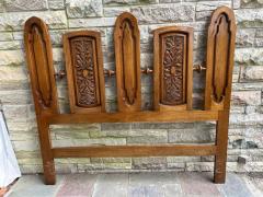 Daniel Jones Inc Stunning Daniel Jones Sculptural Walnut Queen Headboard Mid Century Modern - 4362040
