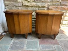 Daniel Jones Inc Unique Pair Daniel Jones inc Walnut Spanish Revival Night Stand End Table - 4361928