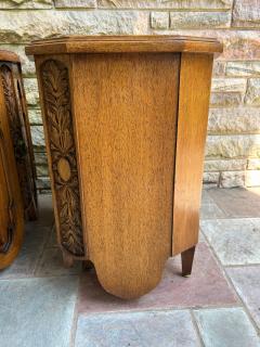 Daniel Jones Inc Unique Pair Daniel Jones inc Walnut Spanish Revival Night Stand End Table - 4361936