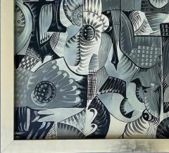 Daniel Morales Daniel Morales Cuban American Abstract Painting on Canvas 1970s - 4117173