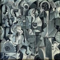 Daniel Morales Daniel Morales Cuban American Abstract Painting on Canvas 1970s - 4120123