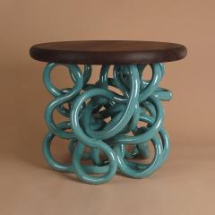 Daniel Shapiro Squiggle Table with Walnut Top - 4816692