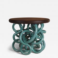 Daniel Shapiro Squiggle Table with Walnut Top - 4816833