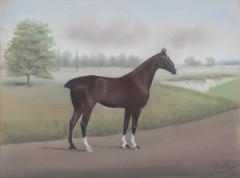 Daniel W Smith Dan W Smith American 1865 1934 Pastel Portrait of a Racehorse  - 3873936