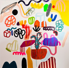 Daniela Marin All around a particular place Abstract painting 2023 - 3656184