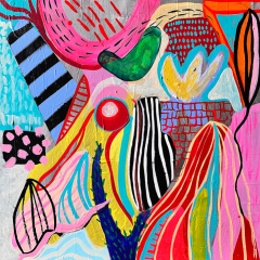 Daniela Marin Arrecife II Abstract painting 2023 - 3656162