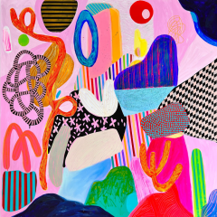 Daniela Marin Kaleidoscope Abstract painting 2022 - 3656156