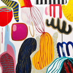 Daniela Marin Medusae II Abstract painting 2023 - 3656158