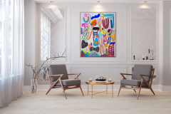 Daniela Marin Paradiso I Abstract painting 2023 - 3656095