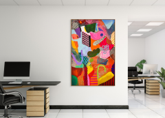 Daniela Marin Playful Garden I Abstract painting 2021 - 3656123