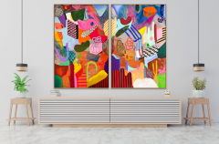 Daniela Marin Playful Garden II Abstract painting 2021 - 3656097