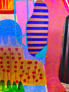 Daniela Marin Small talk geometry Abstract painting 2021 - 3656161
