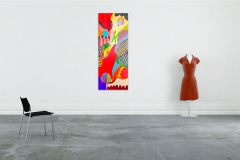 Daniela Marin Through my window I Abstract painting 2022 - 3656084