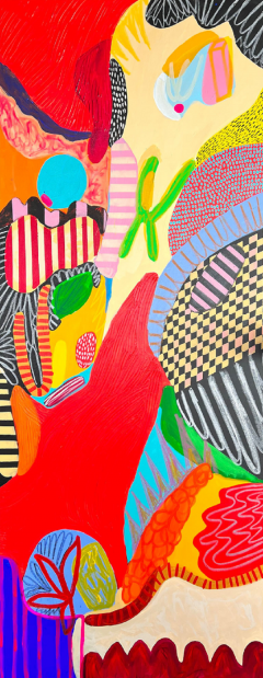 Daniela Marin Through my window I Abstract painting 2022 - 3656113