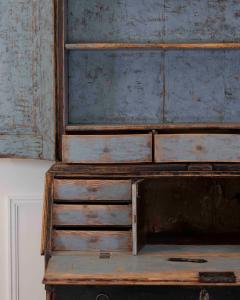 Danish 18th Century Bow Fronted Rococo Secretary - 4707364