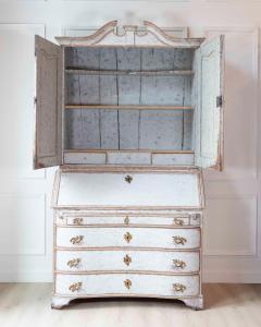 Danish 18th Century Rococo Secretary c 1760 - 4571726