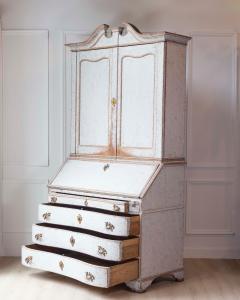 Danish 18th Century Rococo Secretary c 1760 - 4571764