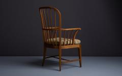 Danish 1950s Oak Windsor Arm Chair with Webbed Seat - 2965347