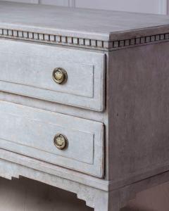 Danish 19th Century Gustavian Grey Painted Chest of Drawers - 4571786