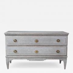 Danish 19th Century Gustavian Grey Painted Chest of Drawers - 4574150