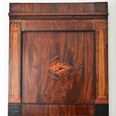 Danish 19th Century Mahogany Inlay Narrow Mirror - 4215689