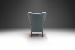 Danish Armchair in Teak with Brass Capped Legs Denmark circa 1950s - 3808548