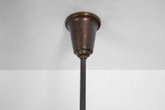Danish Art Deco Brass Hanging Lamp Denmark 1940s - 4593205