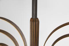 Danish Art Deco Brass Hanging Lamp Denmark 1940s - 4593206