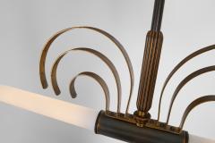 Danish Art Deco Brass Hanging Lamp Denmark 1940s - 4593209