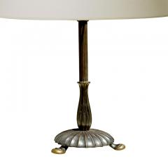 Danish Art Nouveau Table Lamp in Patinated Bronze - 3398643