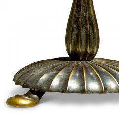 Danish Art Nouveau Table Lamp in Patinated Bronze - 3398644