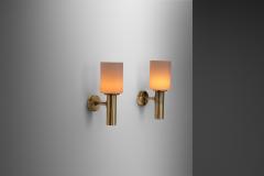 Danish Brass Torch Wall Sconces Denmark ca 1960s - 3163662