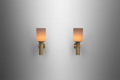 Danish Brass Torch Wall Sconces Denmark ca 1960s - 3163664