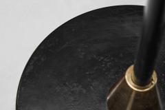 Danish Brass and Metal Floor Lamp with Opal Glass Shade Denmark 1950s - 4142700