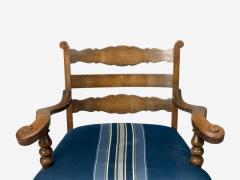 Danish Cabinetmaker Armchair Wool Carved Oak Denmark 1920s - 4751506