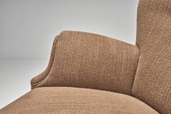 Danish Cabinetmaker Armchair in Light Brown Upholstery Denmark 1940s - 4696147