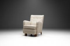 Danish Cabinetmaker Armchair with Stained Beech Legs Denmark ca 1940s - 3254226