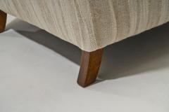 Danish Cabinetmaker Armchair with Stained Beech Legs Denmark ca 1940s - 3254238