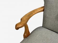 Danish Cabinetmaker Armchairs Oak Gray Wool Denmark 1950s - 4751560