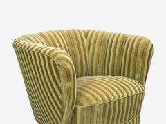 Danish Cabinetmaker Banana Lounge Chairs Beech Velour Denmark 1940s - 4750400