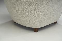 Danish Cabinetmaker Curved Easy Chair Denmark ca 1940s - 2598078