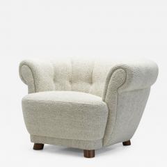Danish Cabinetmaker Curved Easy Chair Denmark ca 1940s - 2605315