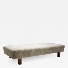 Danish Cabinetmaker Daybed in Sheepskin Denmark 1950s - 2072211