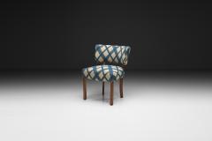 Danish Cabinetmaker Dressing Chair with Patterned Upholstery Denmark 1930s - 4784888