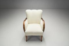 Danish Cabinetmaker Easy Chairs with Elm Inlays Denmark 1940s - 2582362