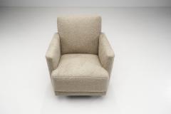 Danish Cabinetmaker Easy Chairs with Stained Beech Legs Denmark ca 1950s - 3058142