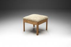 Danish Cabinetmaker Elm Wood Stool Denmark 1940s - 2284041